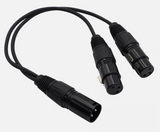 XLR Y Splitter Cable Adapters - Nova Sound