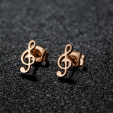 Music Note Earrings (2 PC Set)