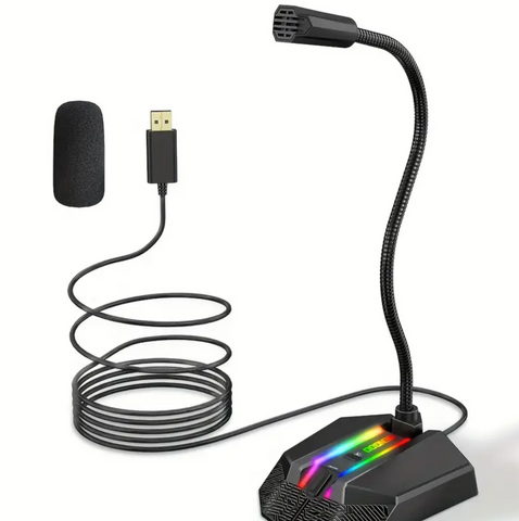 USB Mic with LED Lights - Nova Sound