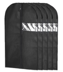 Black Garment Bag Washable with Clear Window 3.5 FT