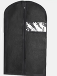 Black Garment Bag Washable with Clear Window 3.5 FT